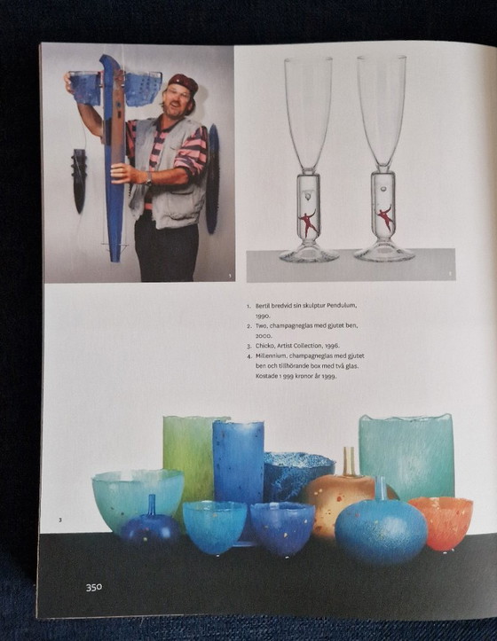 Image 1 of Kosta Boda - "Chicko" schaal van Bertil Vallien - Gesigneerd