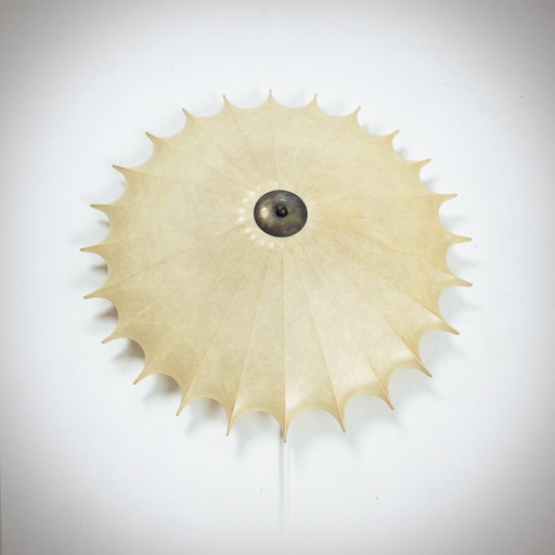 Cocoon Star Flush Ceiling Light Attributed to Friedel Wauer for Goldkant Leuchten, 1960s