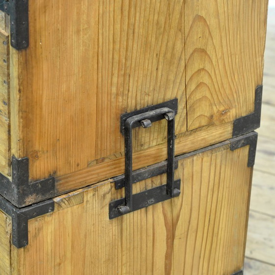 Japanese Tansu chest of drawers, circa 1870, Iron, Wood, Black (photo 8 of 15)