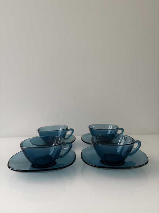 Set unico di tazze e piattini vintage anni '60, marca Vereco – Accessori da tavola, Glass (photo 7 of 15)