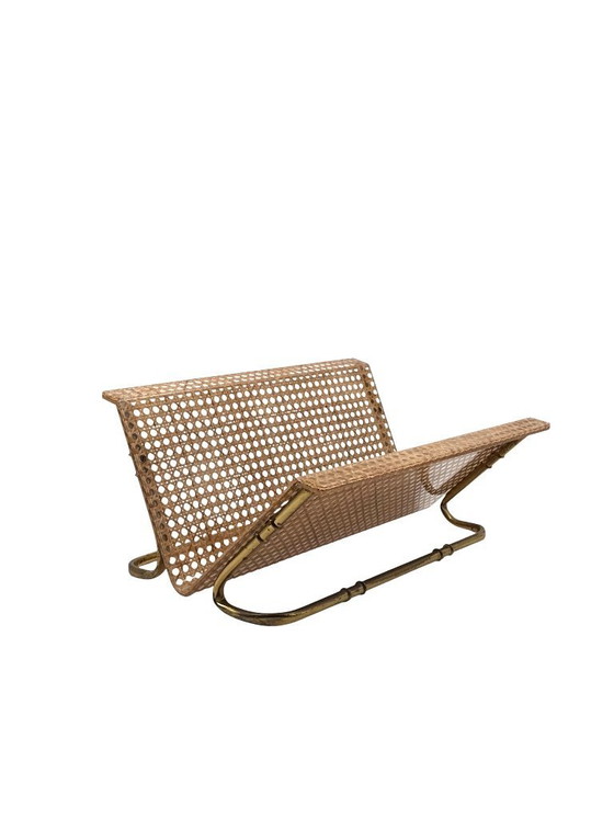 Image 1 of Zeitschriftenständer im Hollywood-Regency-Stil, Italien, 1970er Jahre