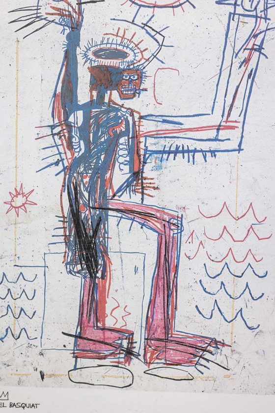 Image 1 of Jean-Michel Basquiat. Numbered color serigraph. 1990's.