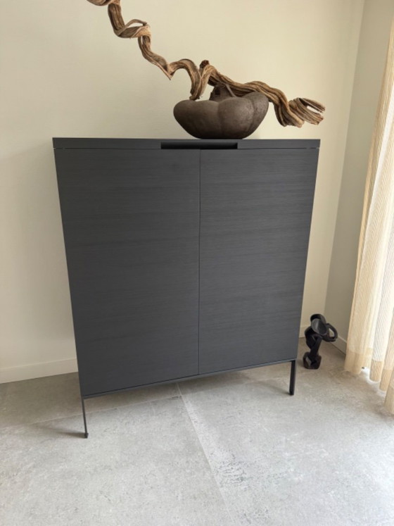 Armoire de Collection Maxalto AC – Pin Noir Brossé – 120 × 60 × 146 Cm – Vaisseliers, Wood (photo 5 of 5)