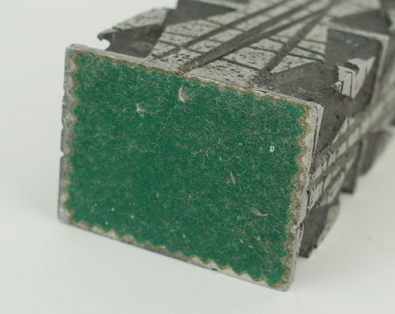 Image 1 of rare brutalist mid century VASE made of cast aluminum casper studioguss 1970s