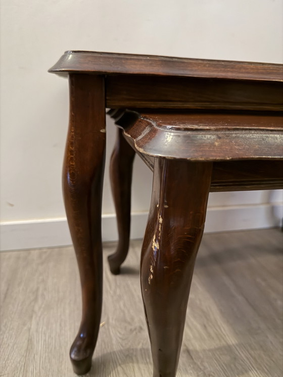 Image 1 of Set di 2 tavolini laterali Queen Ann