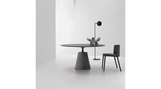 Image 1 of Table MDF Itaia Rock - Diameter 120 cm - Concrete