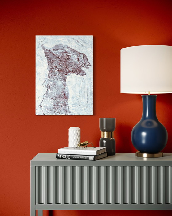 Image 1 of Robert Detheux - Quadro surrealista del 1978 - Il garante