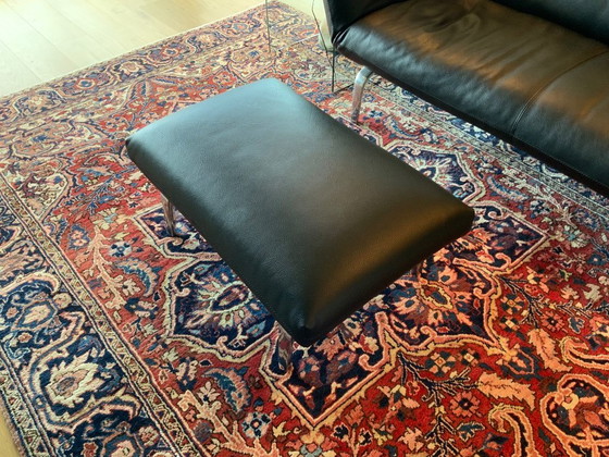 Image 1 of Divano a 3 posti Leolux Devon con poggiapiedi