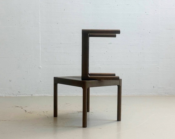 Tavolino quadrato vintage in rovere, anni '70 – Tavolini, Wood (photo 4 of 7)