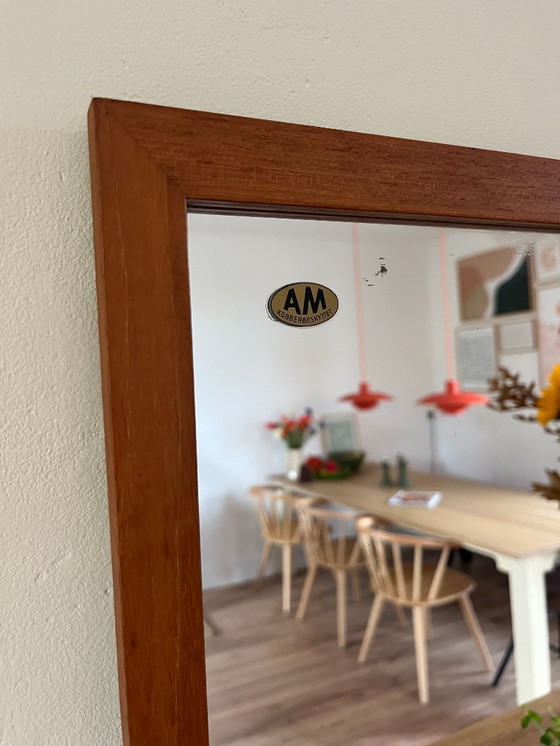 Image 1 of Vintage Danish teak mirror - midcentury mirror