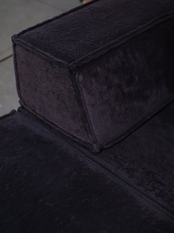 Image 1 of COR Trio modular sofa landscape sofa purple brown 1970s