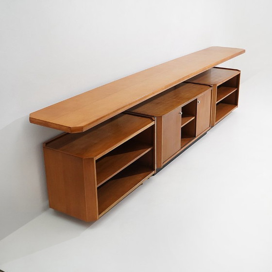 “MG14” sideboard by Osvaldo Borsani for Tecno, 1960s, Wood, Metal, Brown, Vintage (photo 2 of 15)