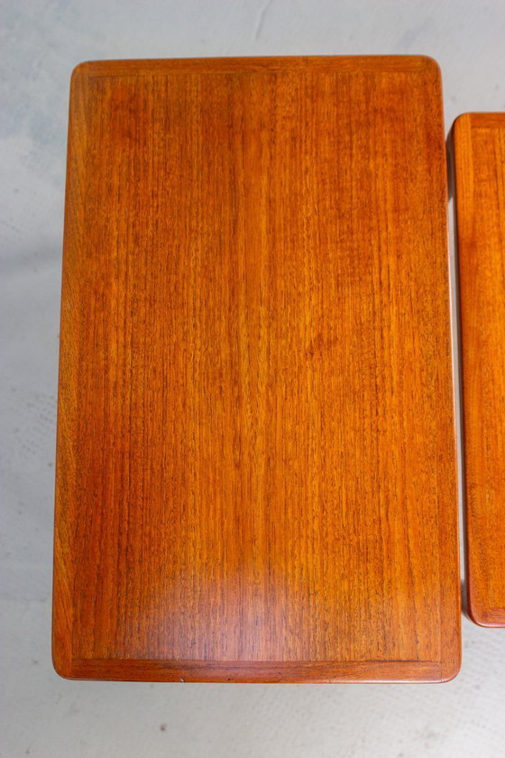 Image 1 of Tavolini impilabili Bramin a 3 pezzi di H.W. Klein, in teak vintage, stile danese.
