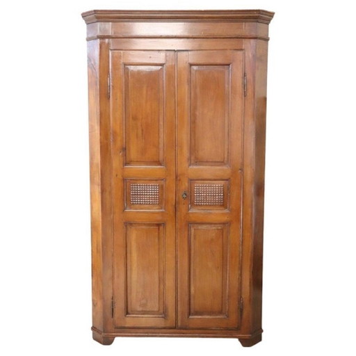 Armario esquinero de madera, principios del siglo XX