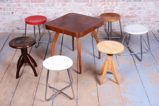 Sgabello Bauhaus restaurato, di Mücke-Melder, Faggio, Cromo, Lucido, Ceco, anni '30 – Sgabelli, Wood, Chrome (photo 6 of 9)