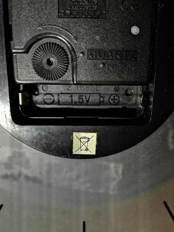 Image 1 of Vintage Clock / 45 T Vinyl / Original home decoration