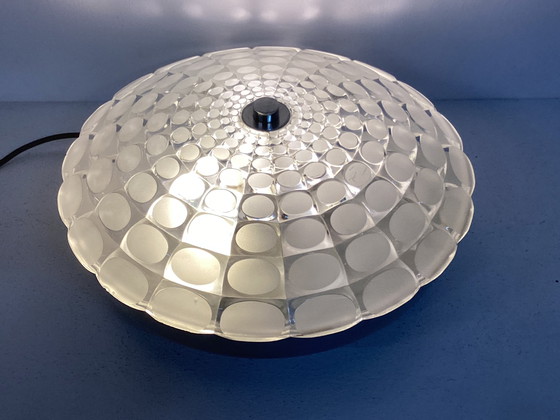 Image 1 of Vintage glass Peill & Putzler seventies wall-ceiling lamp