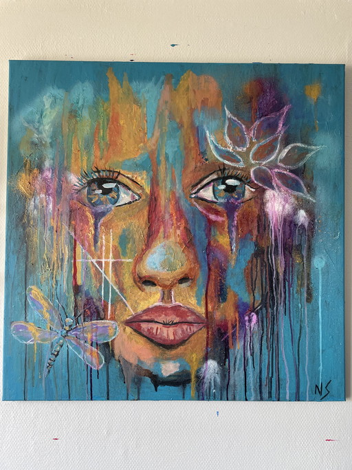 Portrait painting 80 by 80