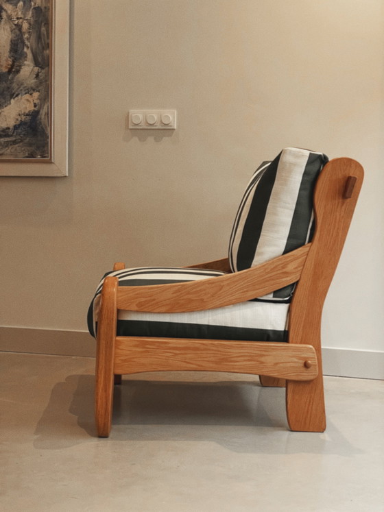 Image 1 of Fauteuil Strepen Massief Hout