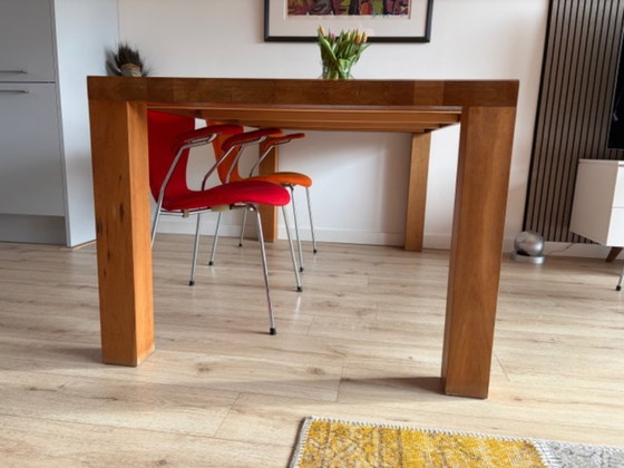 Image 1 of Table de salle à manger design More - modèle Stato - en merisier massif