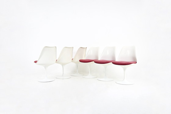 Image 1 of Chaises de salle à manger Tulip par Eero Saarinen pour Knoll International, 1970, ensemble de 6
