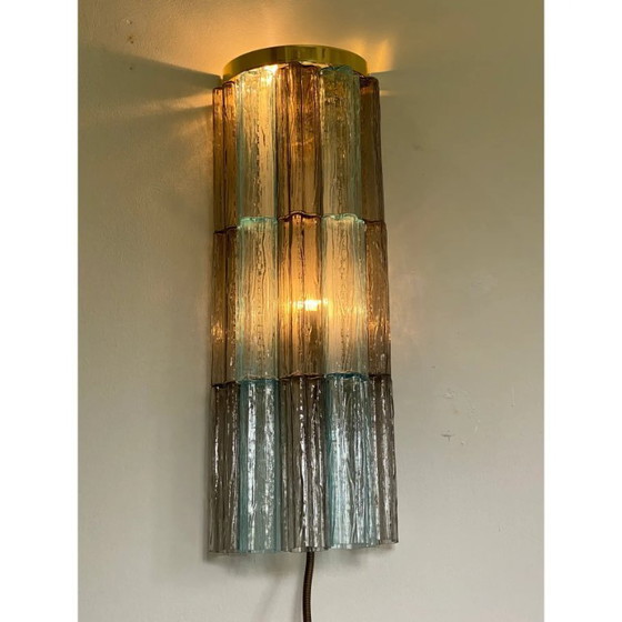 Image 1 of Lámpara de pared escultórica Tronchi de cristal de Murano – Hecha a mano en Italia