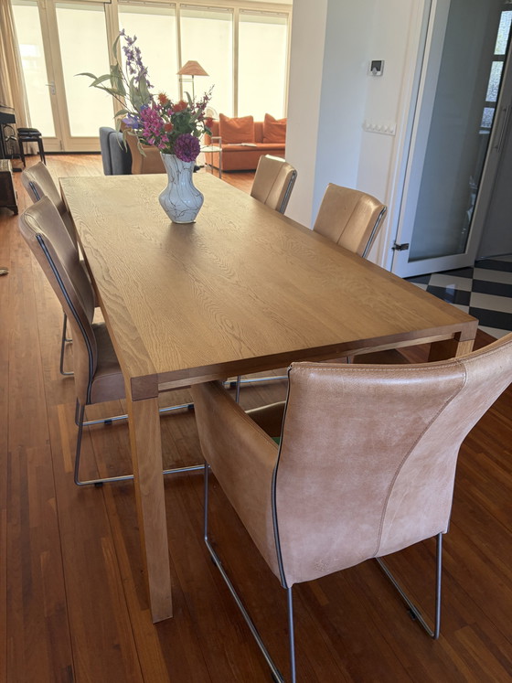 Oak Wooden Dining Table Arco Essenza (photo 6 of 10)