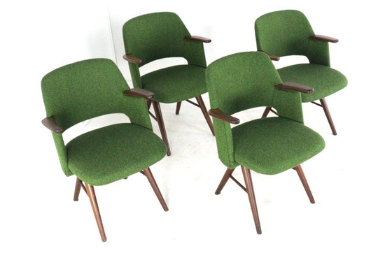 Image 1 of Set of 4 Pastoe chairs FT30 vintage upholstered