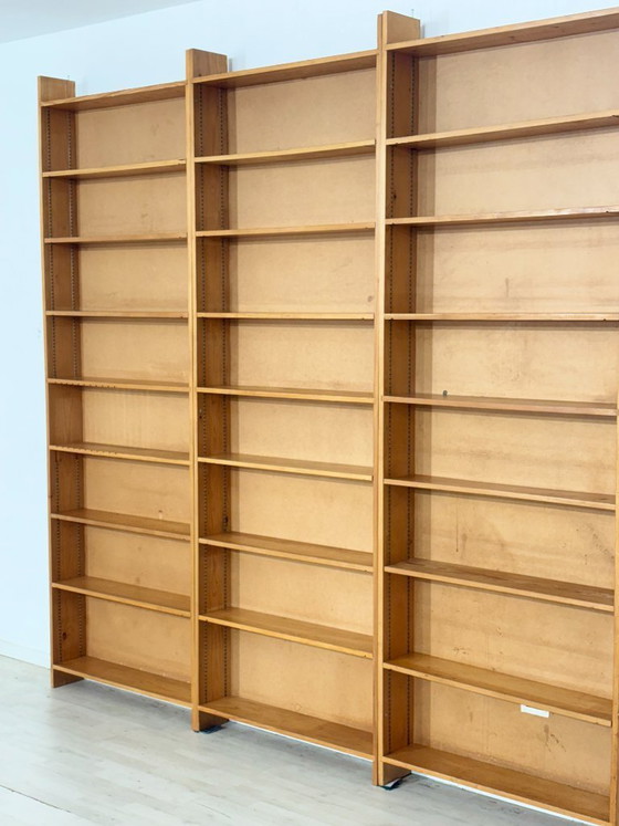 Image 1 of Grande étagère vintage | Étagère des années 1960 | Bibliothèque en pin massif | Modulaire