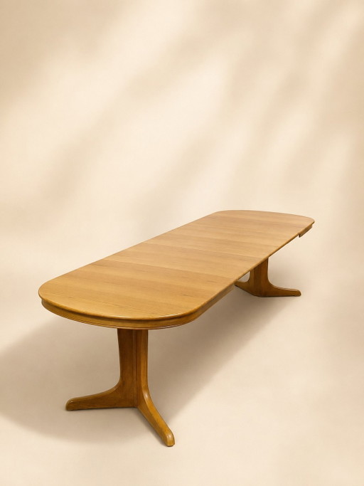 Scandinavian extendable dining table 3.05cm x3 inlay leaves