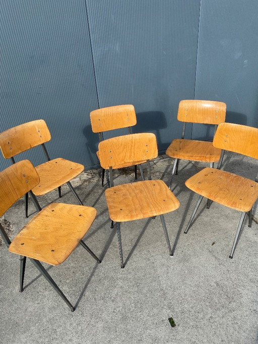 Vintage Marco school stoelen 