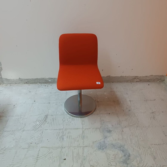 Image 1 of Lot van 4 Vintage Leren Stoelen door Poltronova, Harlow Variant 1971