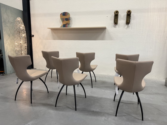 Image 1 of 6 Leolux Callas Eetkamerstoelen Raffino Dove