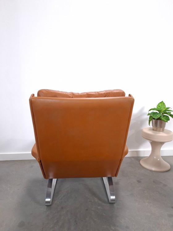 Poltrona Vintage COR Swing con pouf, Reinhold Adolf, Pelle Cognac – Poltrone (photo 15 of 22)