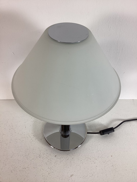 Image 1 of Glashütte Limburg années 1990 lampe design moderniste verre chrome