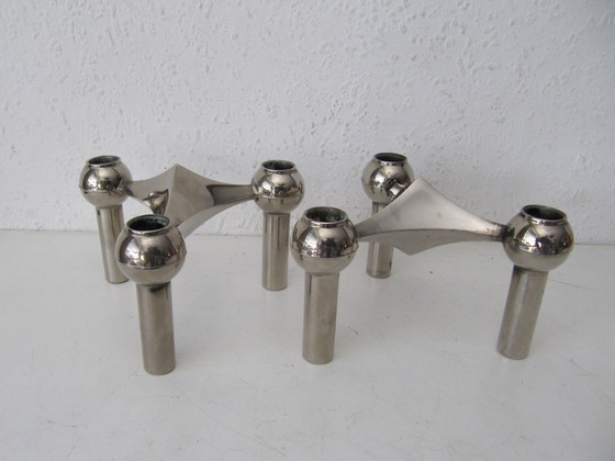 Image 1 of 2x Kerzenleuchter S22 Nagel Werner Stoff