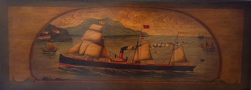 Décoration murale maritime / Peinture de navire à bord