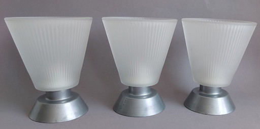 Vintage IKEA - Plafonniers (3) - 16275 - Verre dépoli