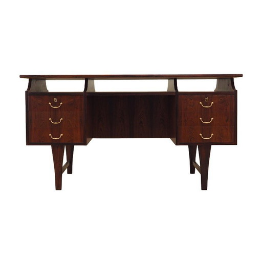 Bureau en bois de rose, design danois, années 1960, production : Danemark