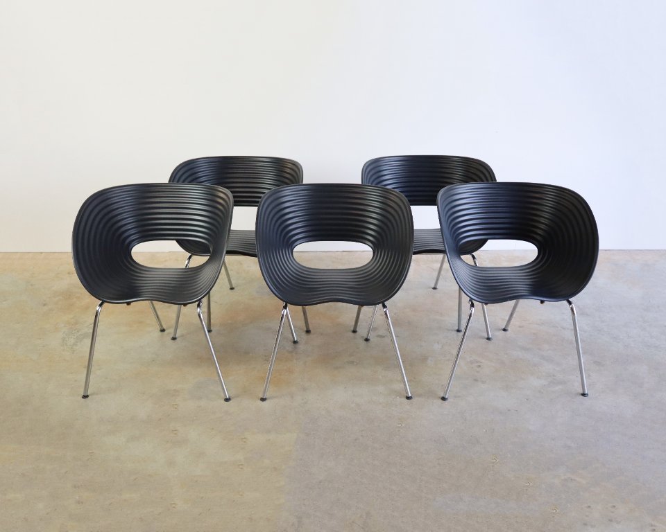 5x Vitra Tom Vac chair black by Ron Arad | €500 | Whoppah