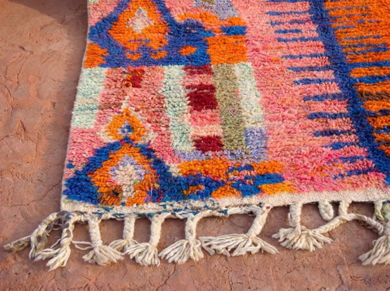 Handmade Boujad Wool Rug: Colorful Moroccan Berber Carpet – Paintings & Drawings (photo 6 of 19)