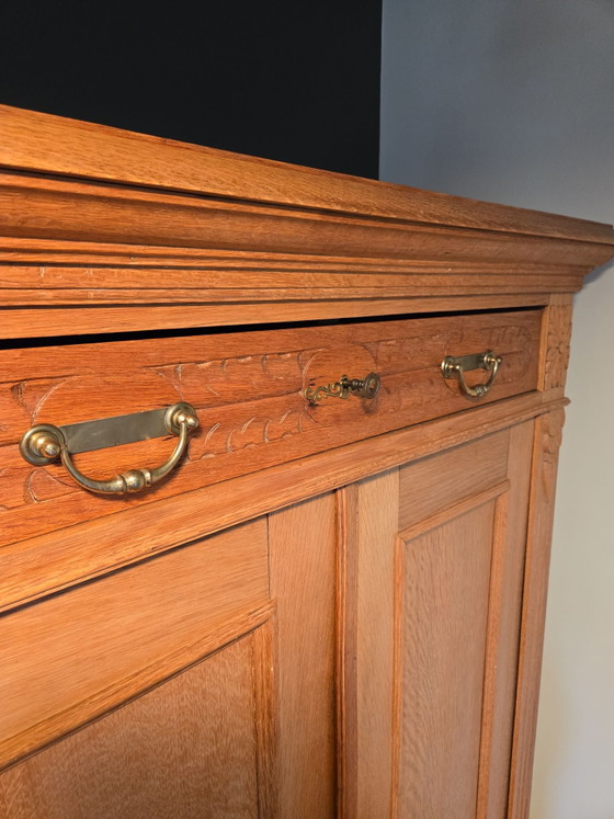 Armoire type  bonheur du jour et ses 2 clés – Meubles de rangement, Bois, Laiton (photo 8 of 10)