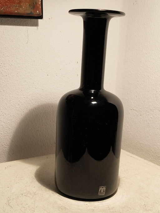 Vintage design Gul vaas Cascade Holmegaard Otto Brauer