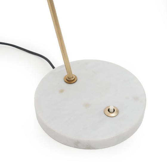 Image 1 of Marble and brass table lamp by Stilux, 1950s
