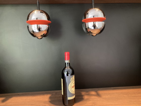 Image 1 of 2x Kaiser Leuchten vintage hanglampen