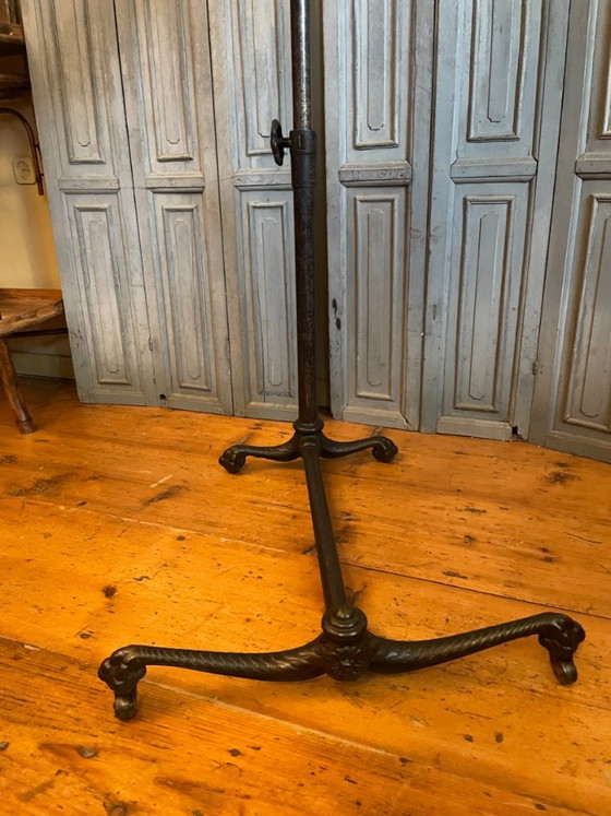 Elkhart Bedside Table Reading Table Lectern Sidway Table French antique, Wood, Iron, Black (photo 13 of 23)
