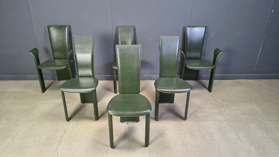 Image 1 of Chaises de salle à manger vintage de Pietro Costantini, années 1980, lot de 6