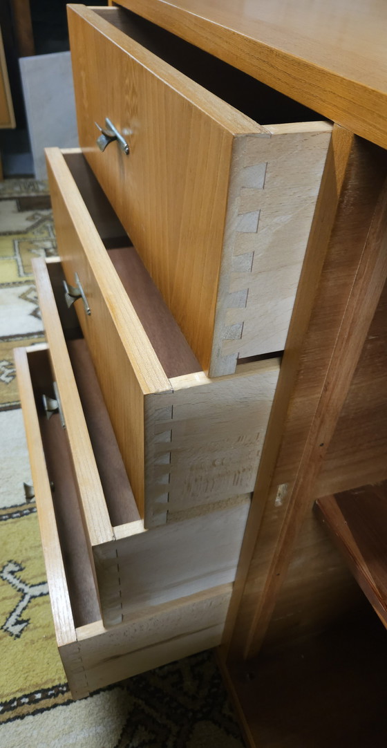 Image 1 of Meuble 4 tiroirs 1 porte année 1960 vintage 