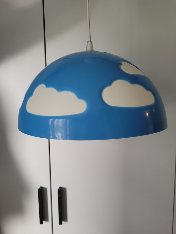 Image 1 of Ikea Skojig cloudlamp blue / wolkenlamp plafondlamp blauw
