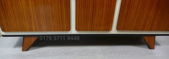 Image 1 of 50s 60s gabinete de cocina, estrafalario rockabilly riñón en forma de mesa era, mediados de siglo moderno